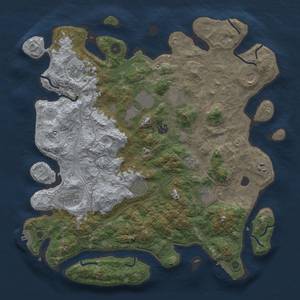 Thumbnail Rust Map: Procedural Map, Size: 4250, Seed: 102248588, 17 Monuments