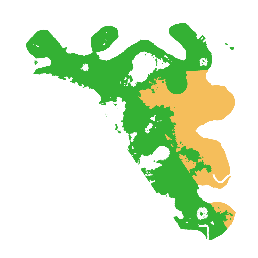 Biome Rust Map: Procedural Map, Size: 3200, Seed: 667783