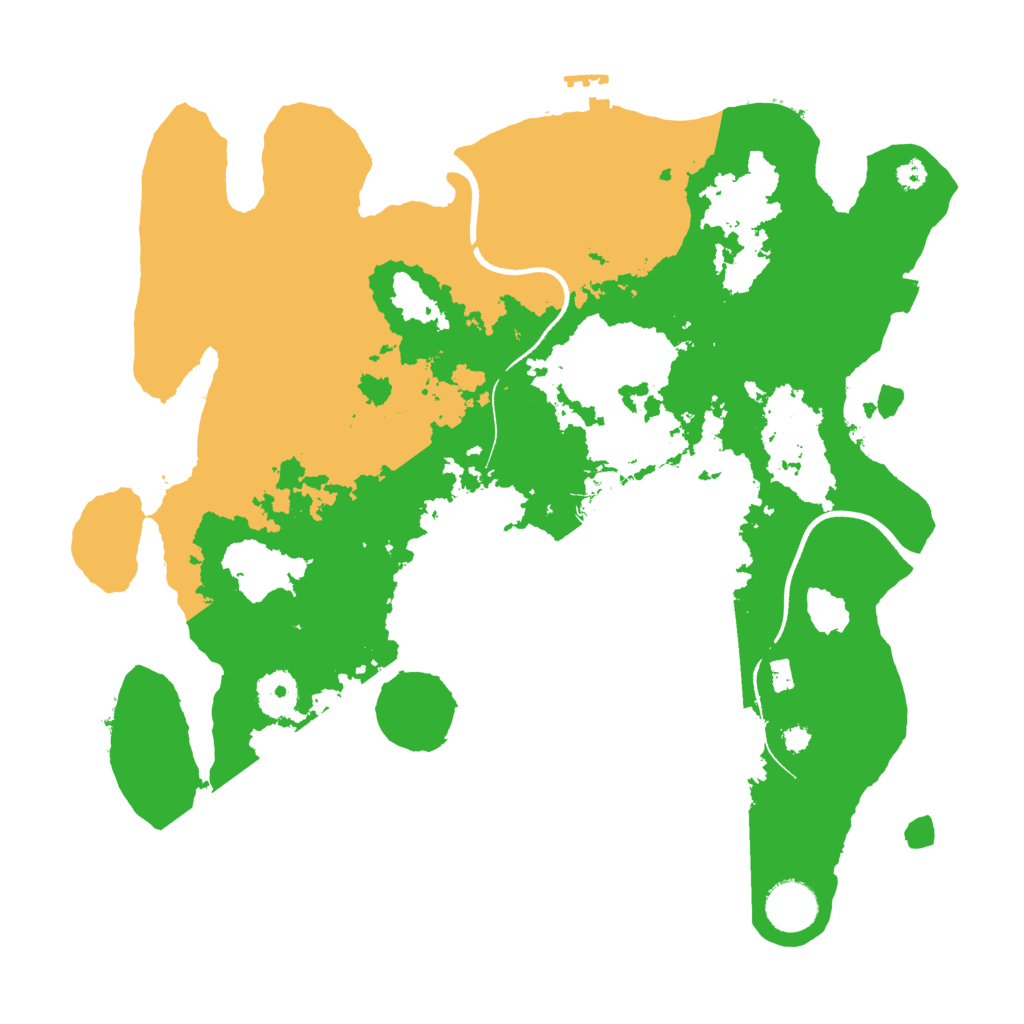 Biome Rust Map: Procedural Map, Size: 3500, Seed: 2007488908