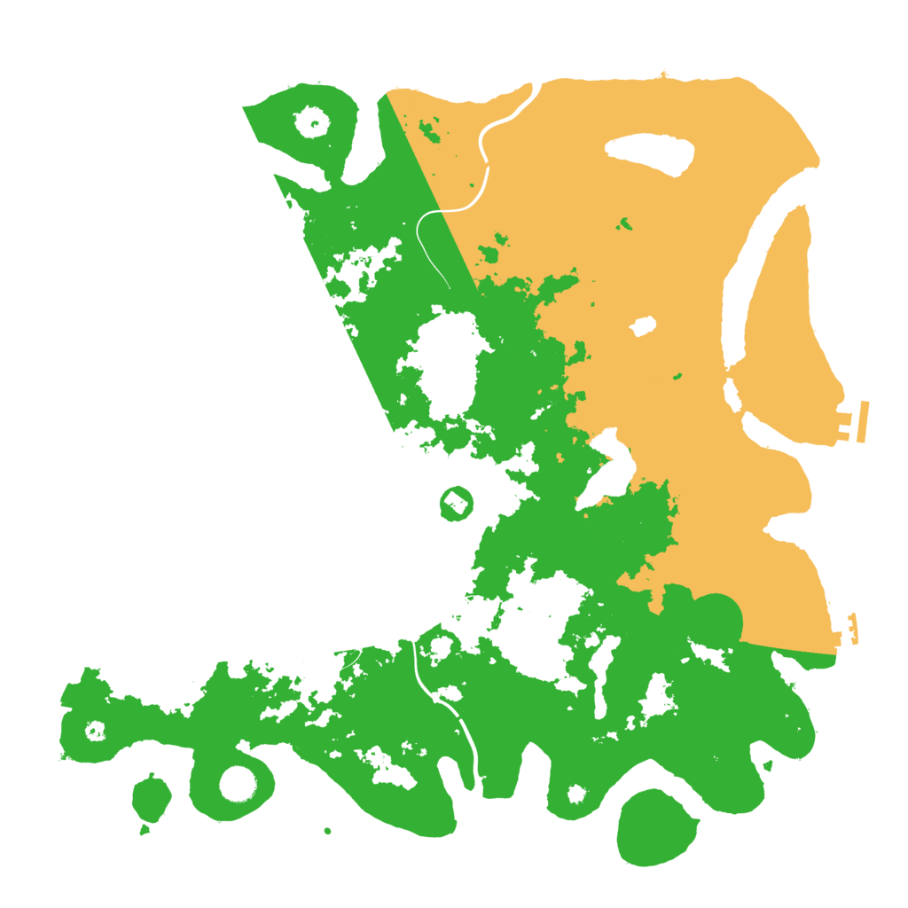 Biome Rust Map: Procedural Map, Size: 4400, Seed: 619493092