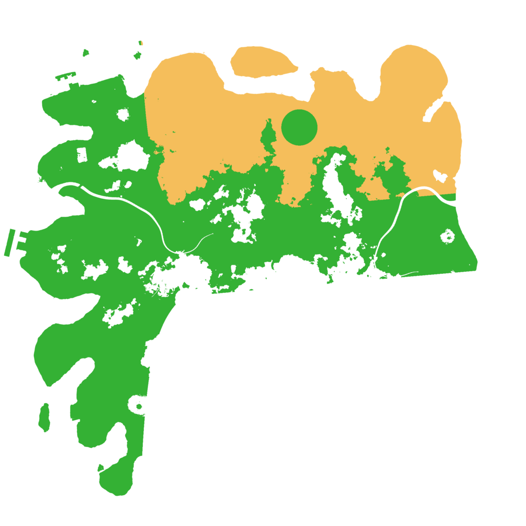Biome Rust Map: Procedural Map, Size: 3850, Seed: 6706532