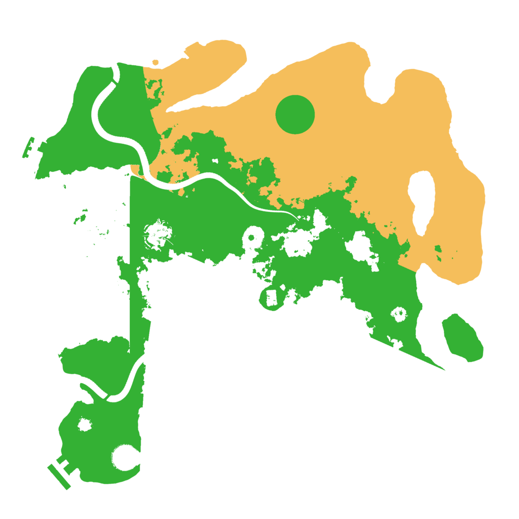 Biome Rust Map: Procedural Map, Size: 3500, Seed: 31370216