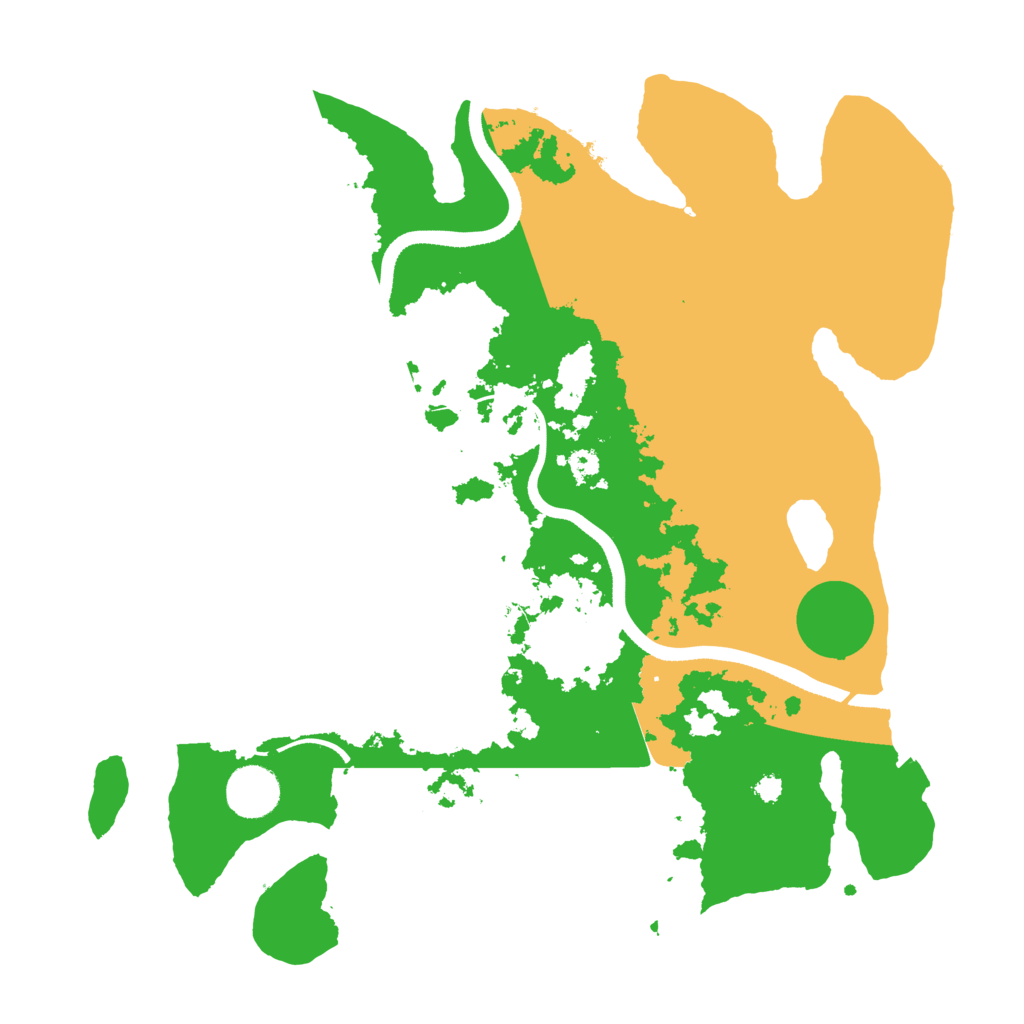 Biome Rust Map: Procedural Map, Size: 3500, Seed: 497099