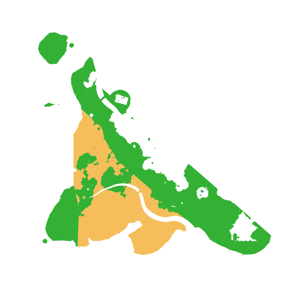 Biome Rust Map: Procedural Map, Size: 2500, Seed: 3145