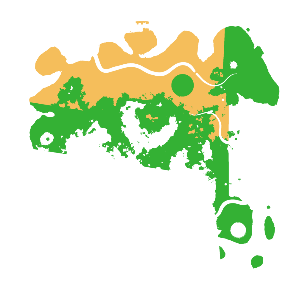 Biome Rust Map: Procedural Map, Size: 3600, Seed: 1030820570