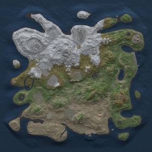 Thumbnail Rust Map: Procedural Map, Size: 3500, Seed: 325465920, 16 Monuments