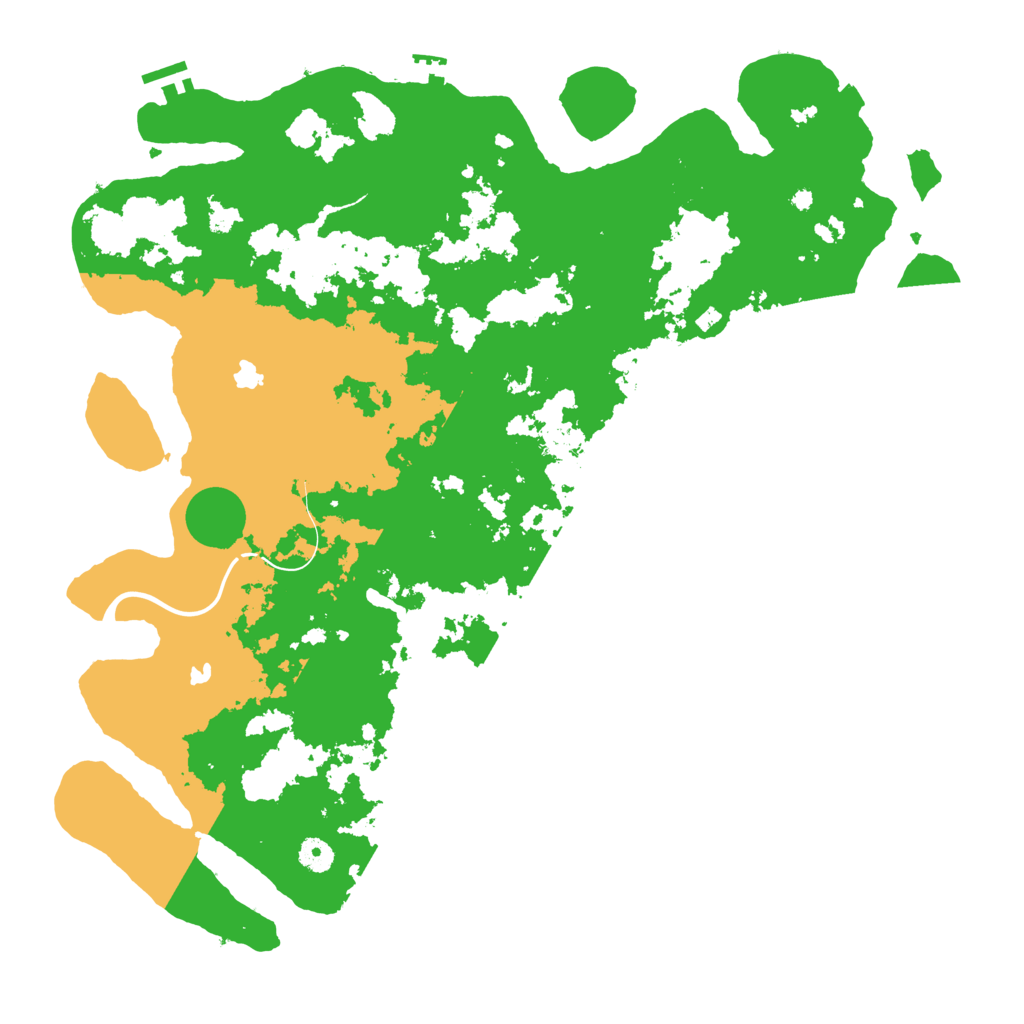 Biome Rust Map: Procedural Map, Size: 4500, Seed: 1999215818