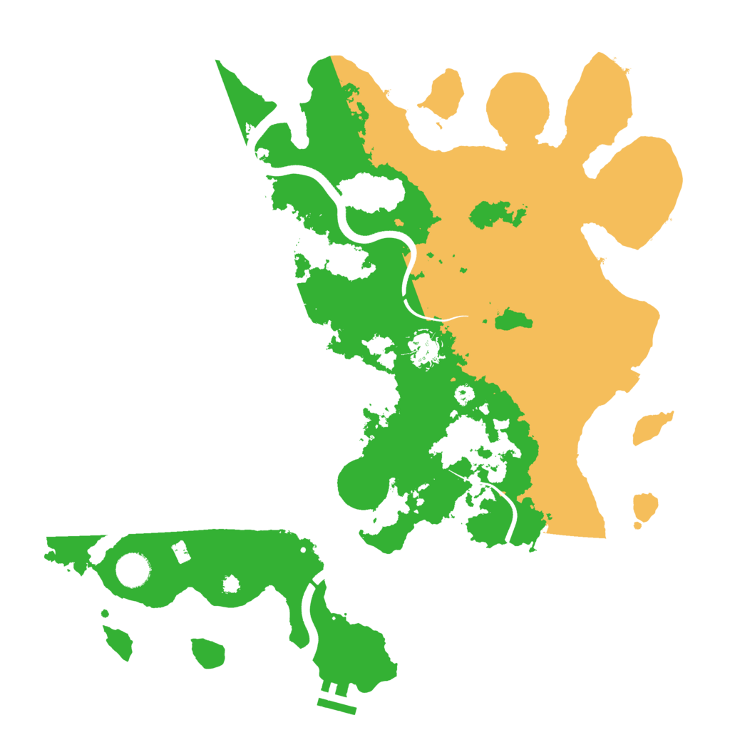 Biome Rust Map: Procedural Map, Size: 3750, Seed: 581141825