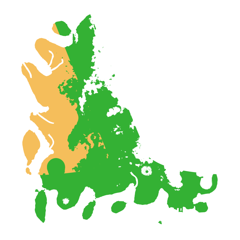 Biome Rust Map: Procedural Map, Size: 3500, Seed: 66575156