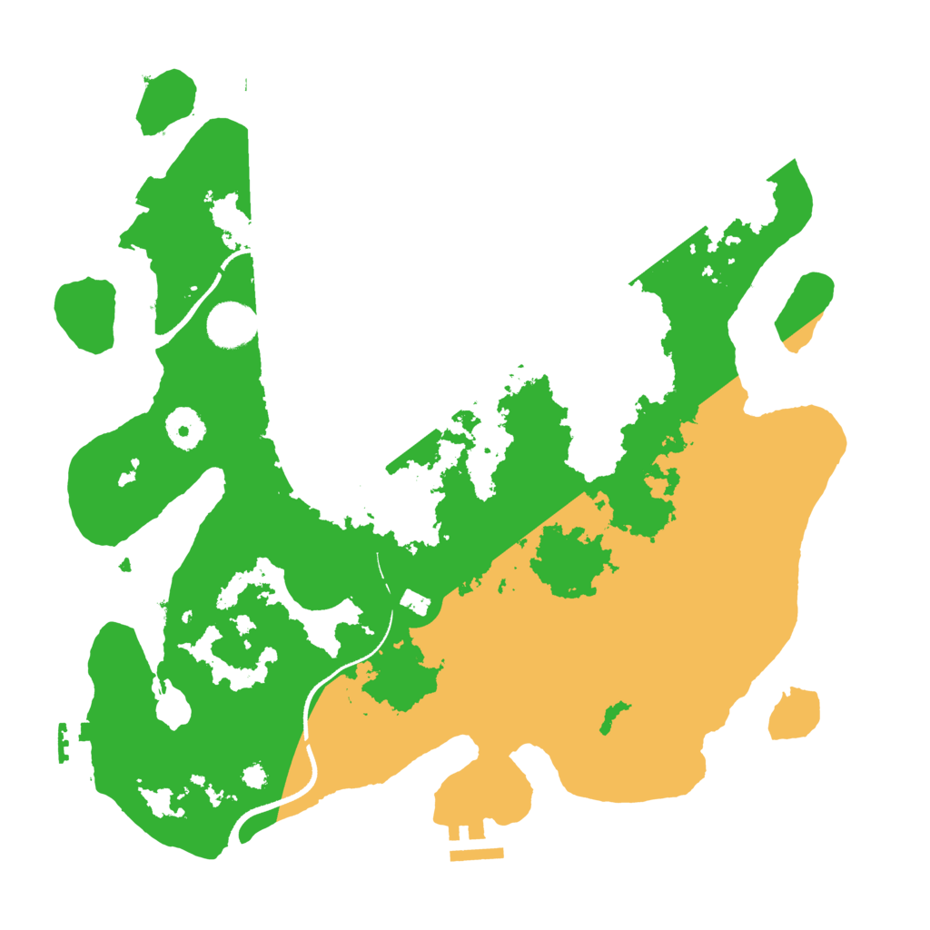 Biome Rust Map: Procedural Map, Size: 3500, Seed: 92401835