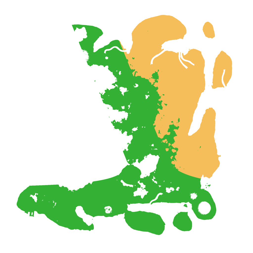 Biome Rust Map: Procedural Map, Size: 3500, Seed: 27921598