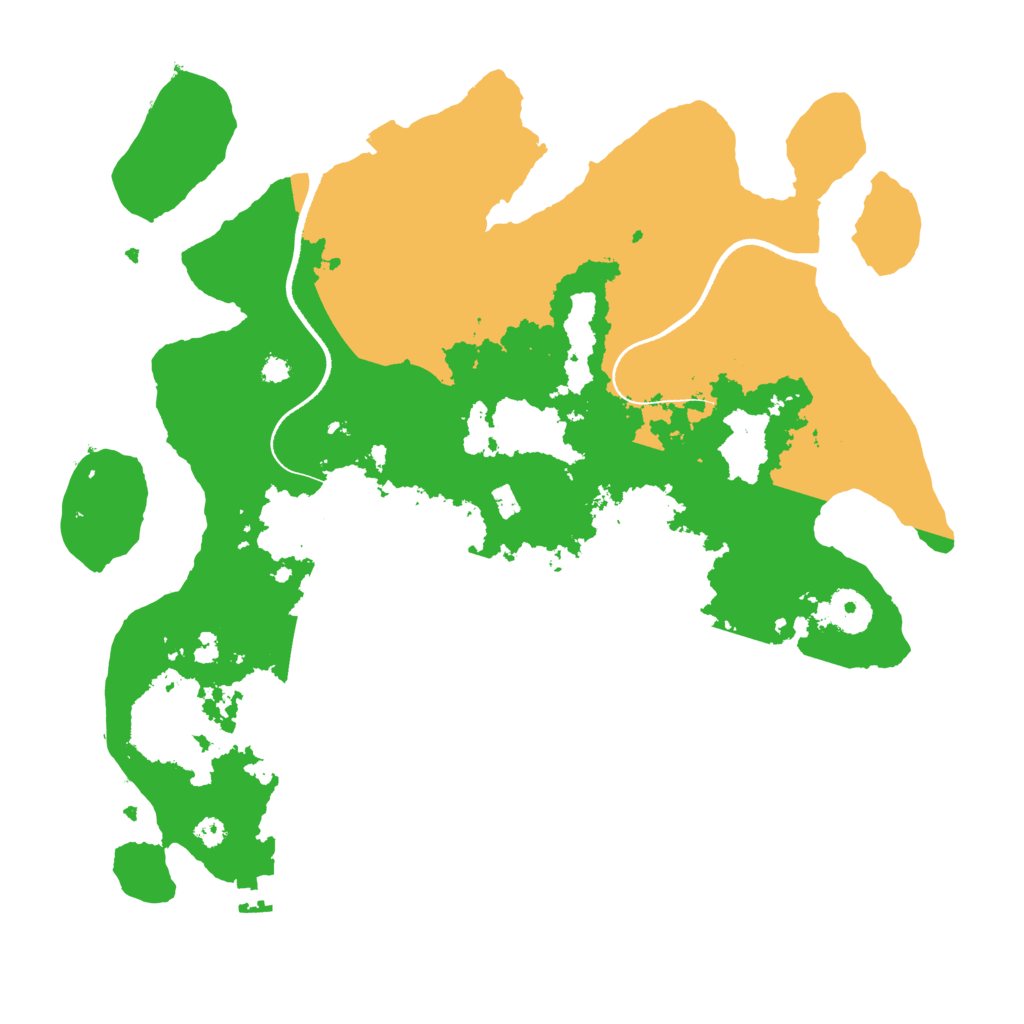 Biome Rust Map: Procedural Map, Size: 3500, Seed: 235345