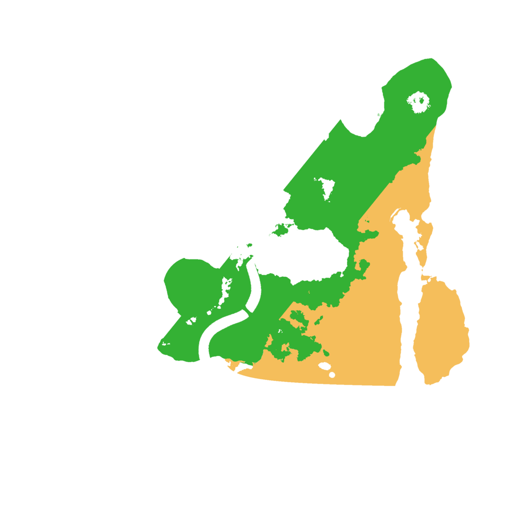 Biome Rust Map: Procedural Map, Size: 2500, Seed: 63918136