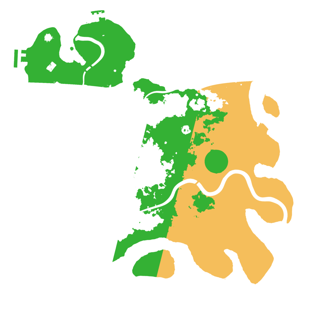 Biome Rust Map: Procedural Map, Size: 3500, Seed: 1633796575