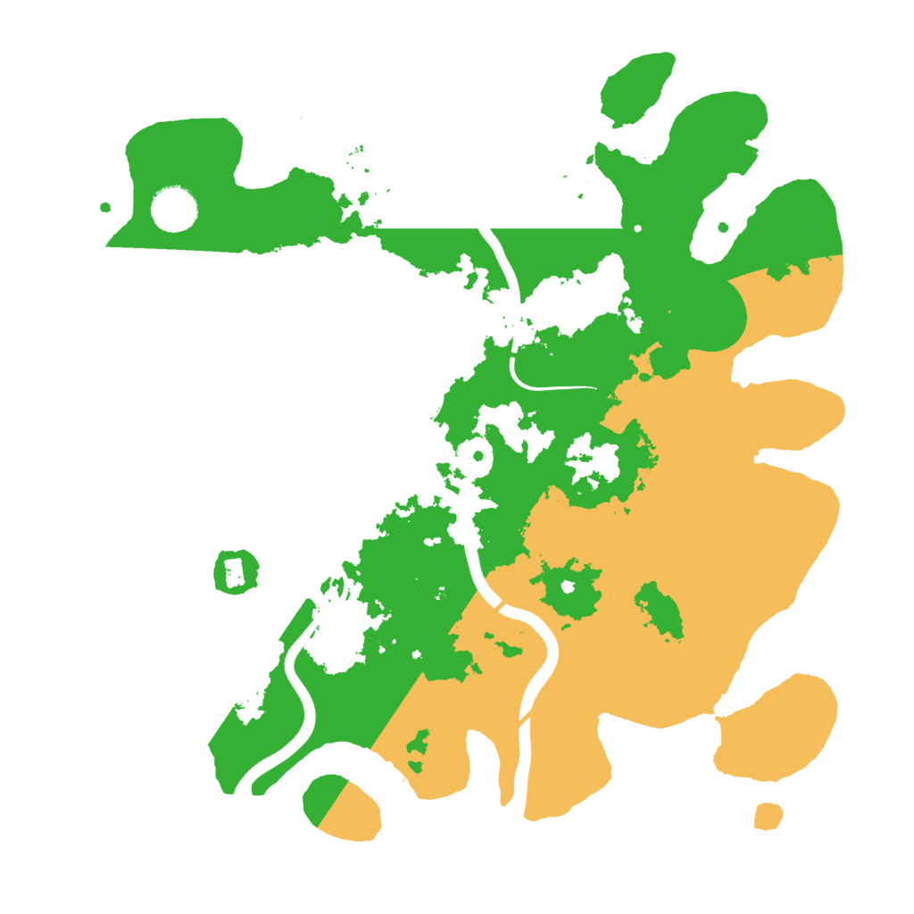 Biome Rust Map: Procedural Map, Size: 3500, Seed: 95740607