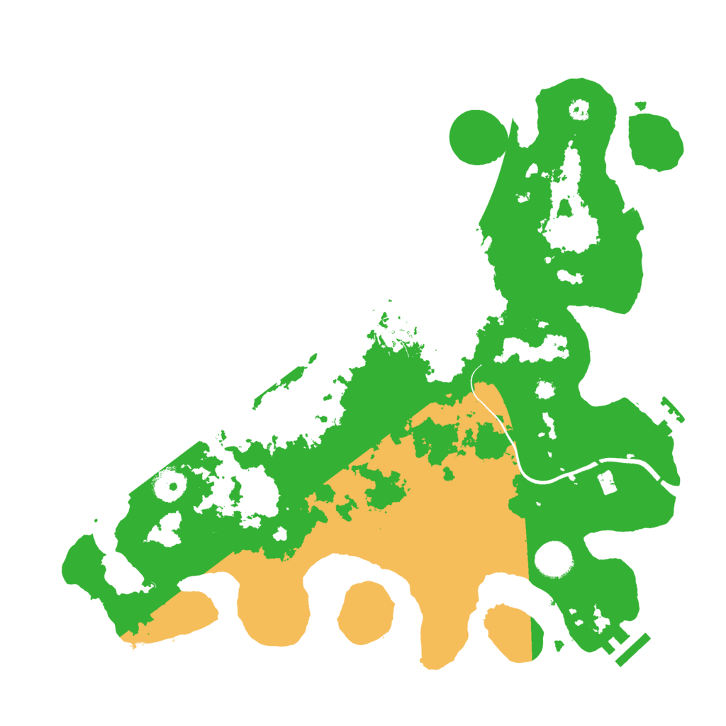 Biome Rust Map: Procedural Map, Size: 3500, Seed: 47850276