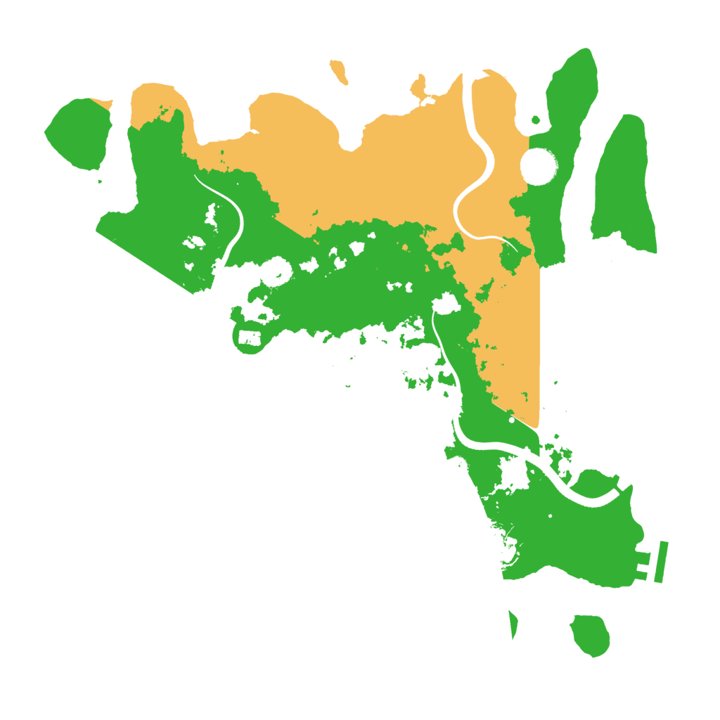 Biome Rust Map: Procedural Map, Size: 3500, Seed: 97761785