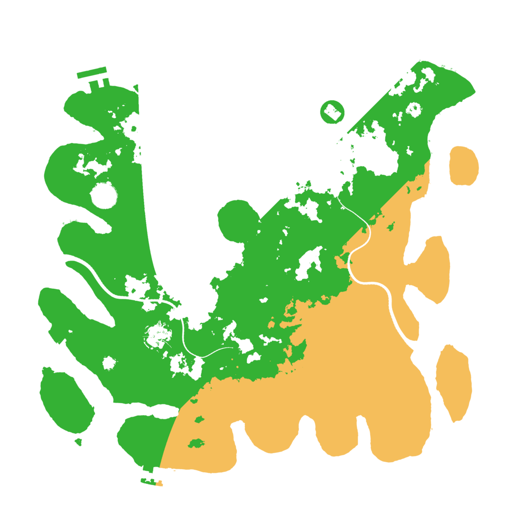 Biome Rust Map: Procedural Map, Size: 3500, Seed: 44655900