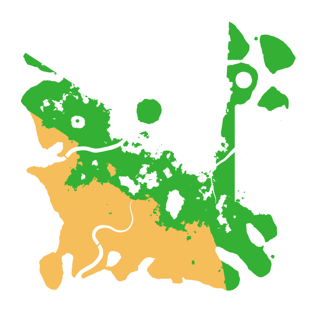 Biome Rust Map: Procedural Map, Size: 3500, Seed: 44952769