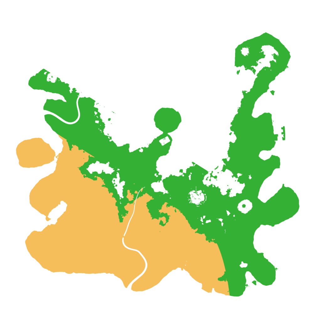 Biome Rust Map: Procedural Map, Size: 3500, Seed: 827370936