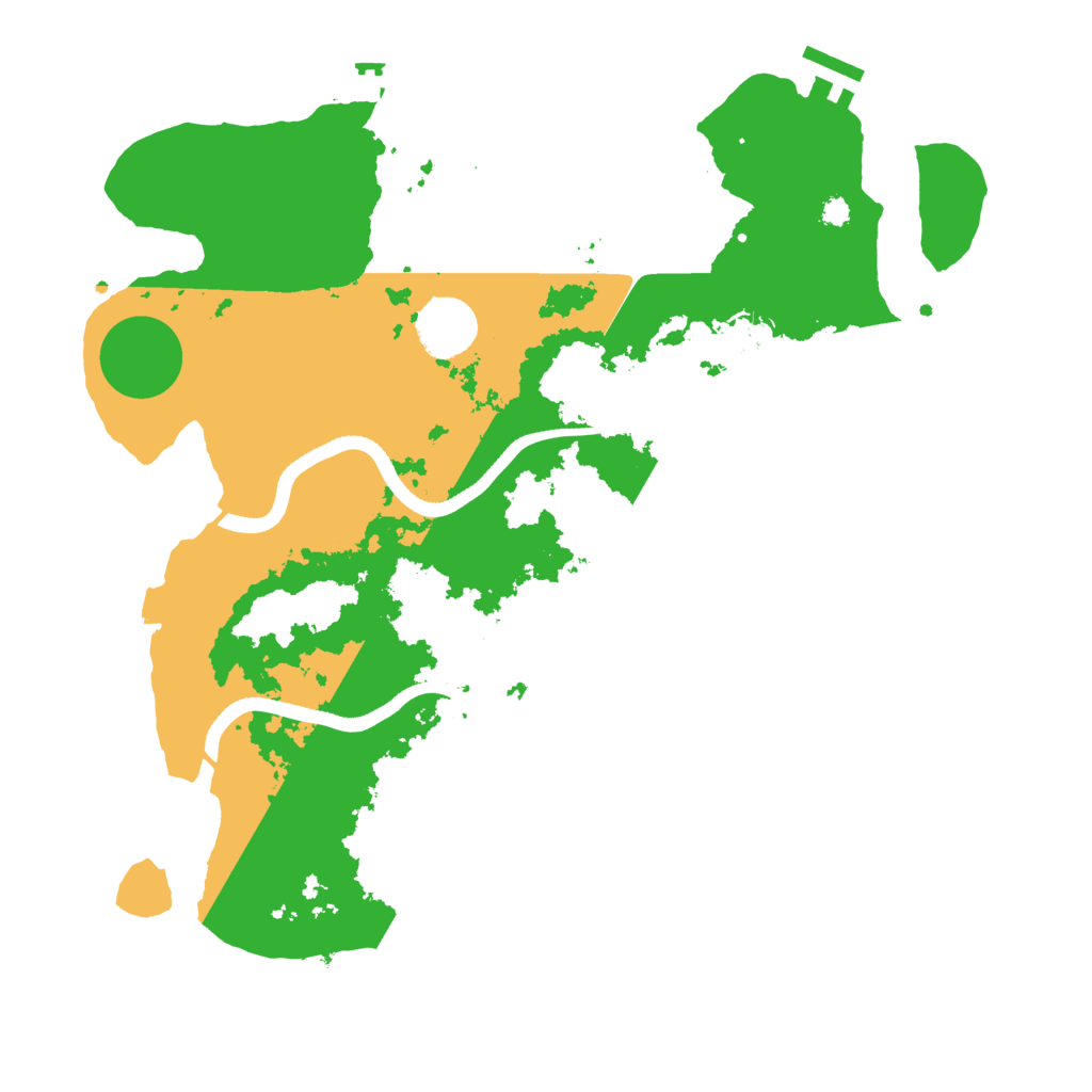 Biome Rust Map: Procedural Map, Size: 3500, Seed: 31480927