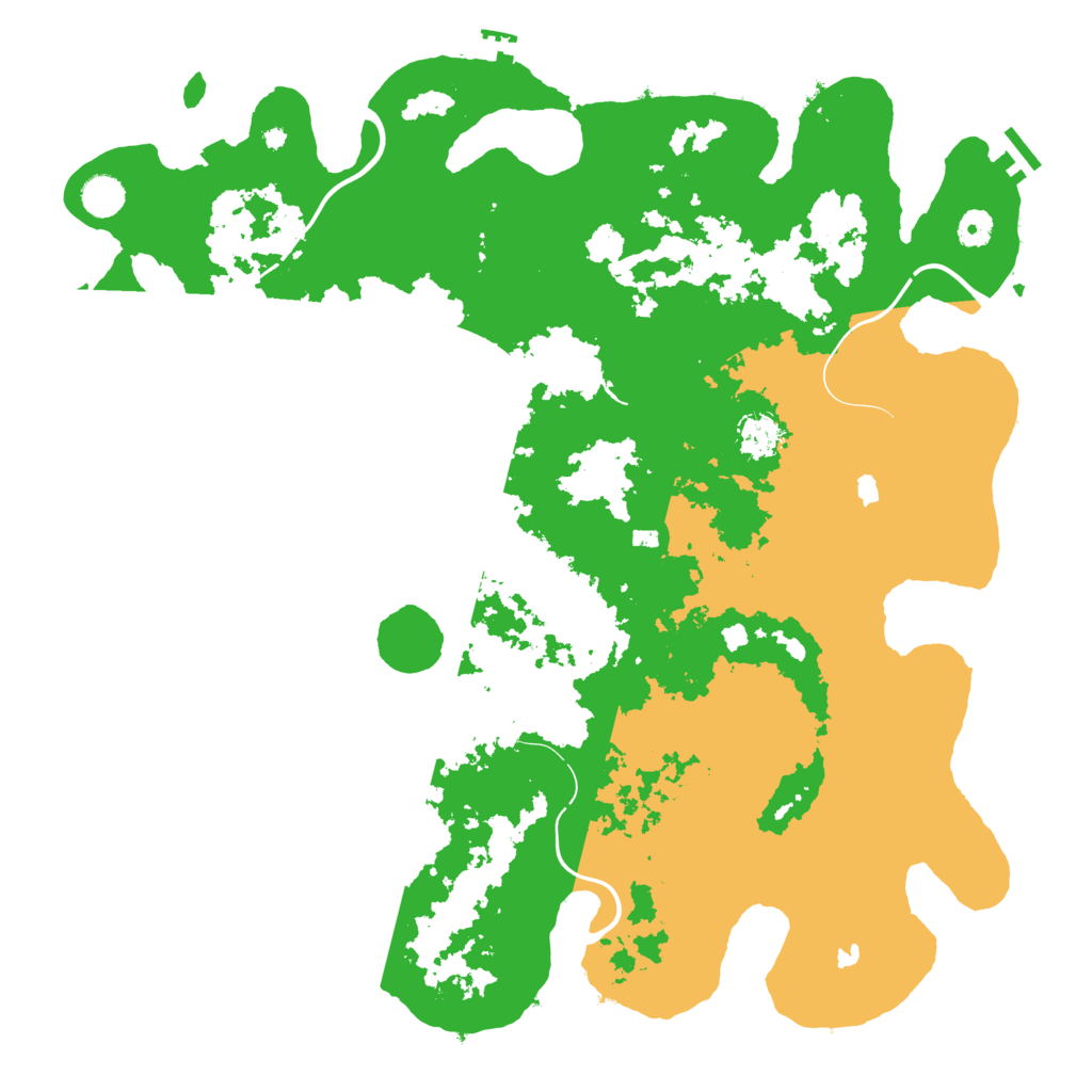 Biome Rust Map: Procedural Map, Size: 4500, Seed: 223616550