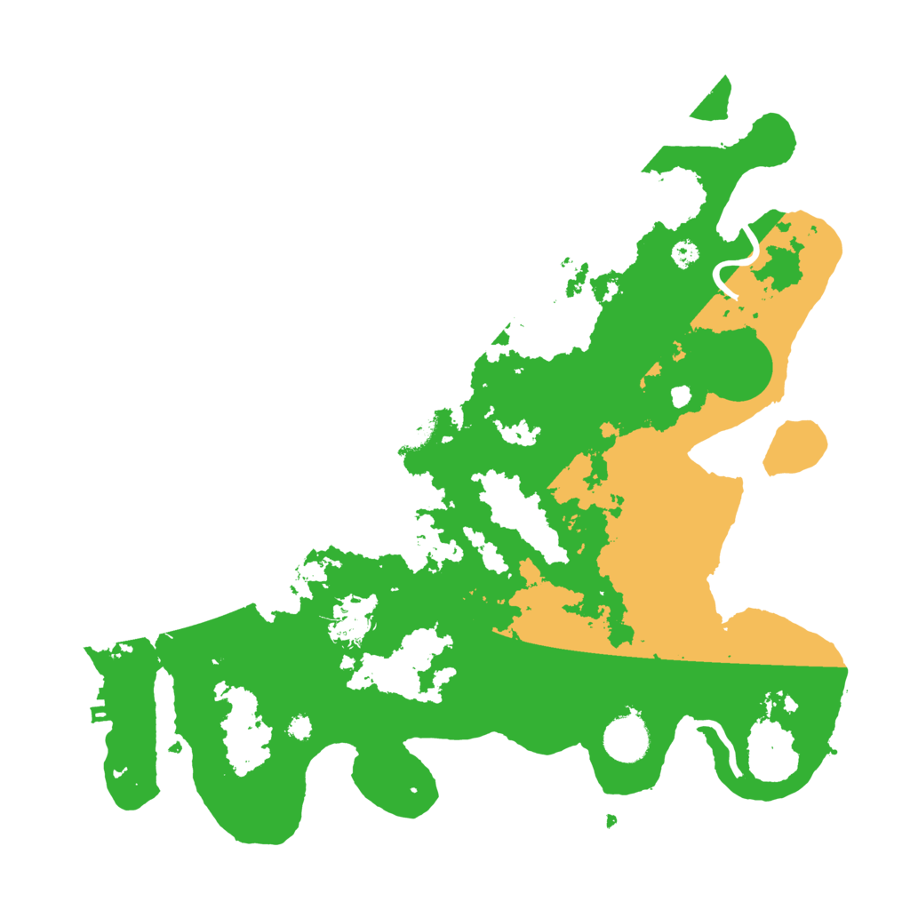 Biome Rust Map: Procedural Map, Size: 3500, Seed: 81386013