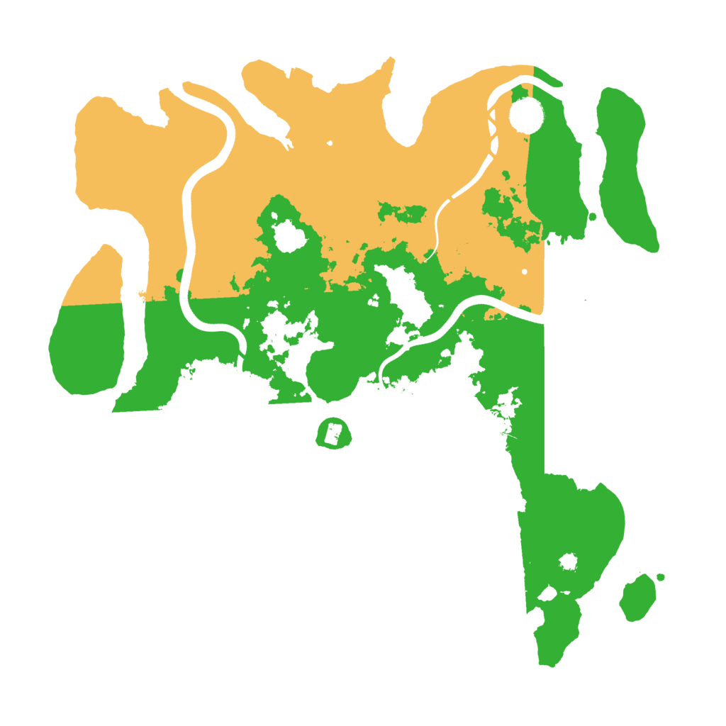 Biome Rust Map: Procedural Map, Size: 3700, Seed: 267650151