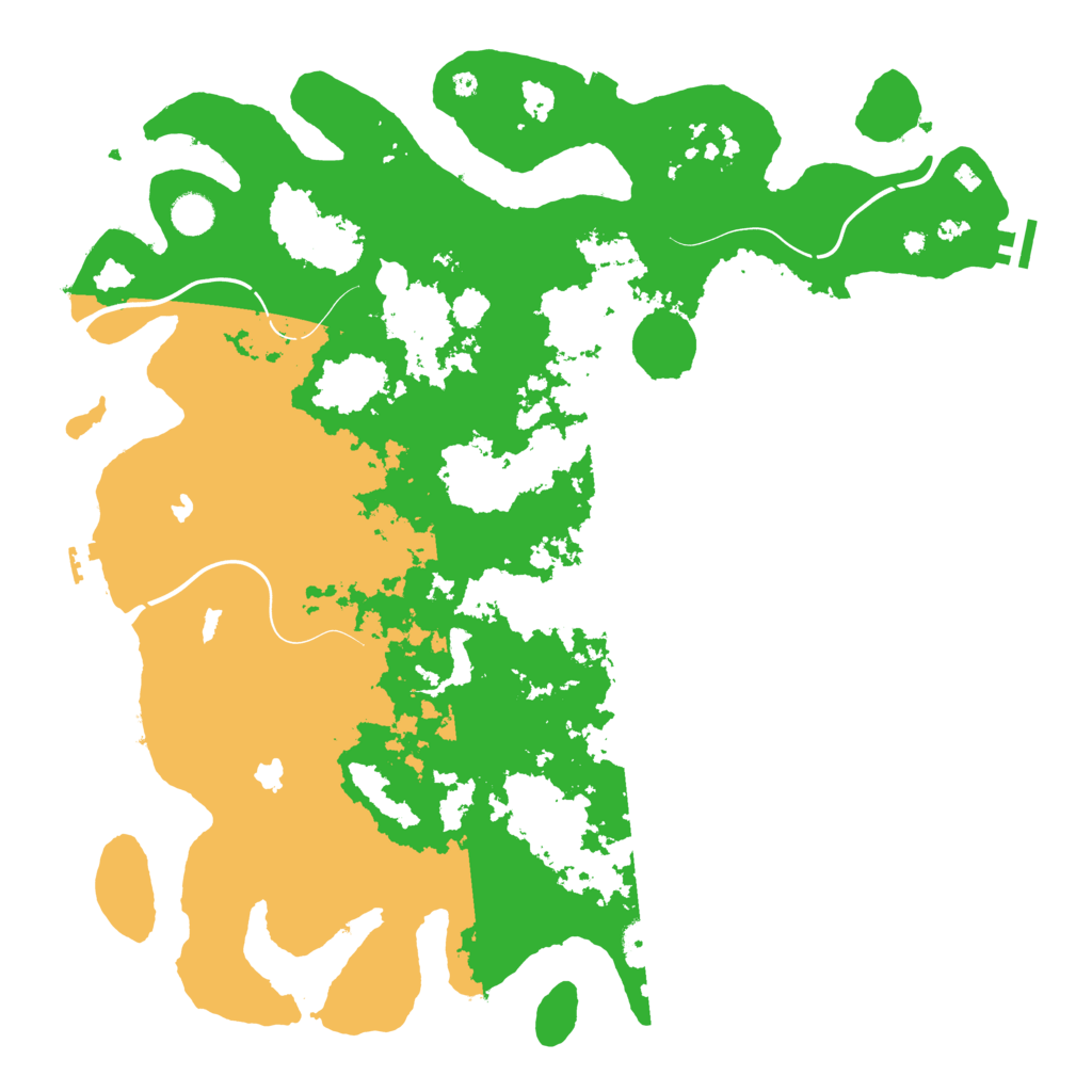 Biome Rust Map: Procedural Map, Size: 4500, Seed: 1823770594