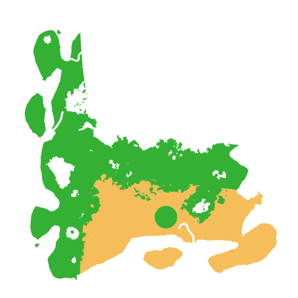 Biome Rust Map: Procedural Map, Size: 3500, Seed: 25463457