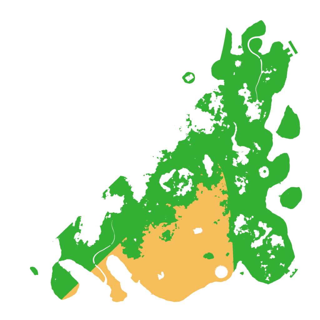 Biome Rust Map: Procedural Map, Size: 4500, Seed: 1855997665