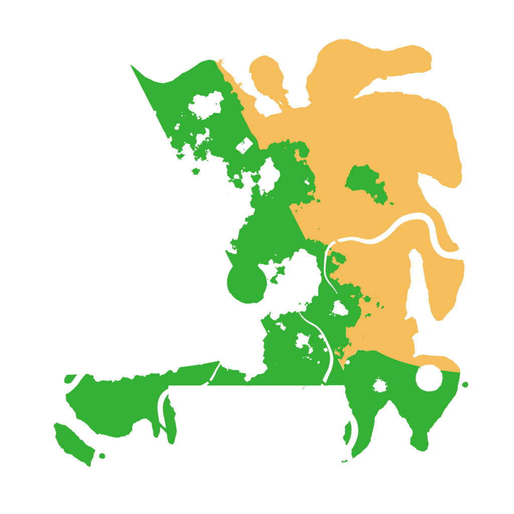 Biome Rust Map: Procedural Map, Size: 3500, Seed: 73843606
