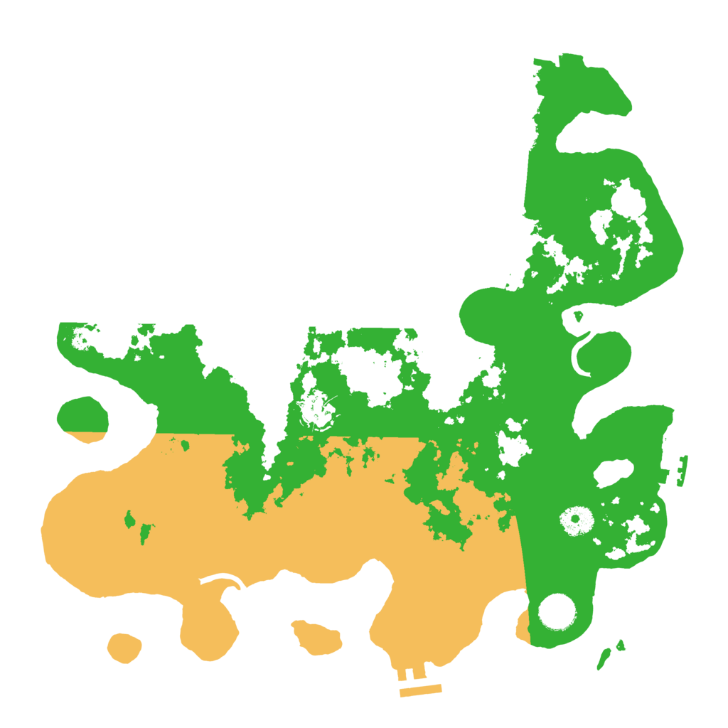 Biome Rust Map: Procedural Map, Size: 3500, Seed: 75574339