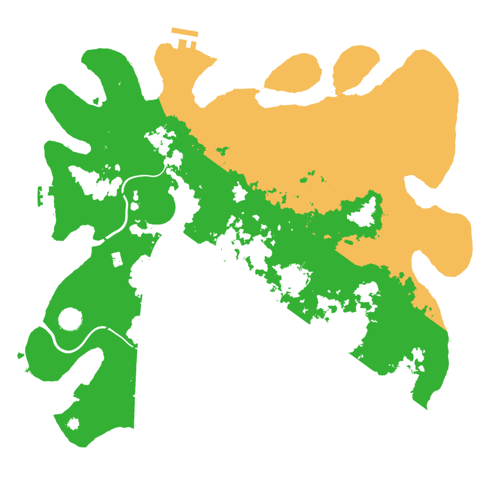 Biome Rust Map: Procedural Map, Size: 3800, Seed: 1000598971