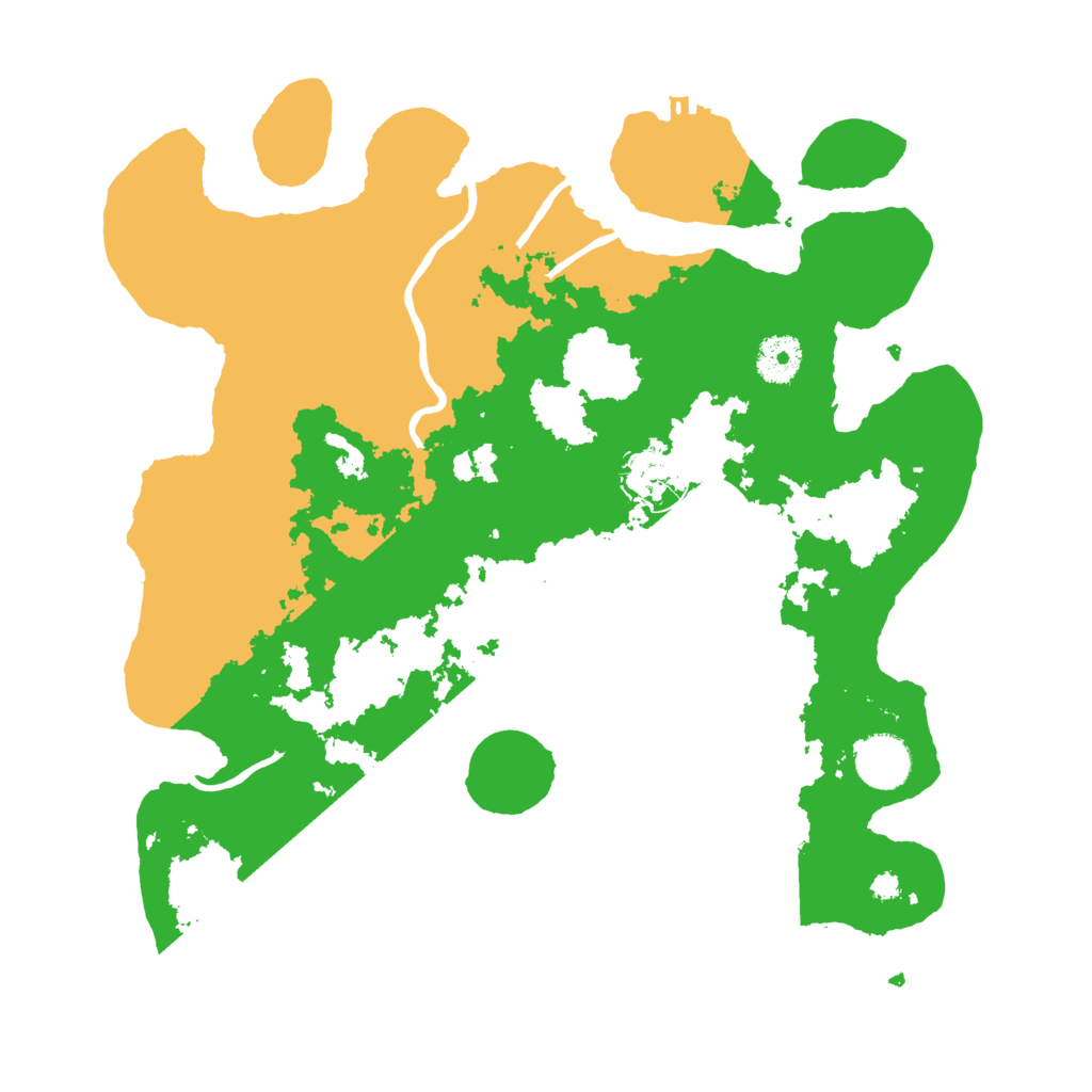 Biome Rust Map: Procedural Map, Size: 3500, Seed: 96340236