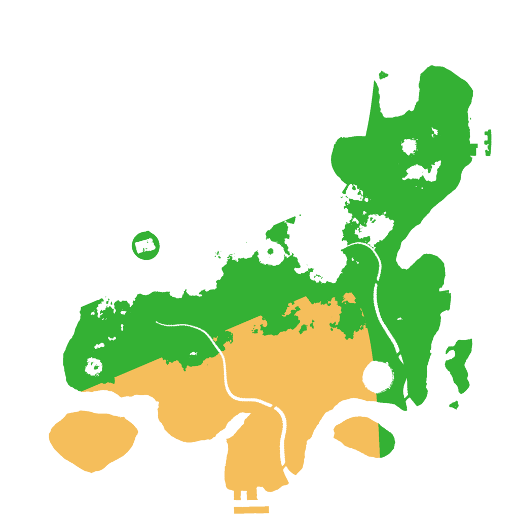 Biome Rust Map: Procedural Map, Size: 3000, Seed: 353591242