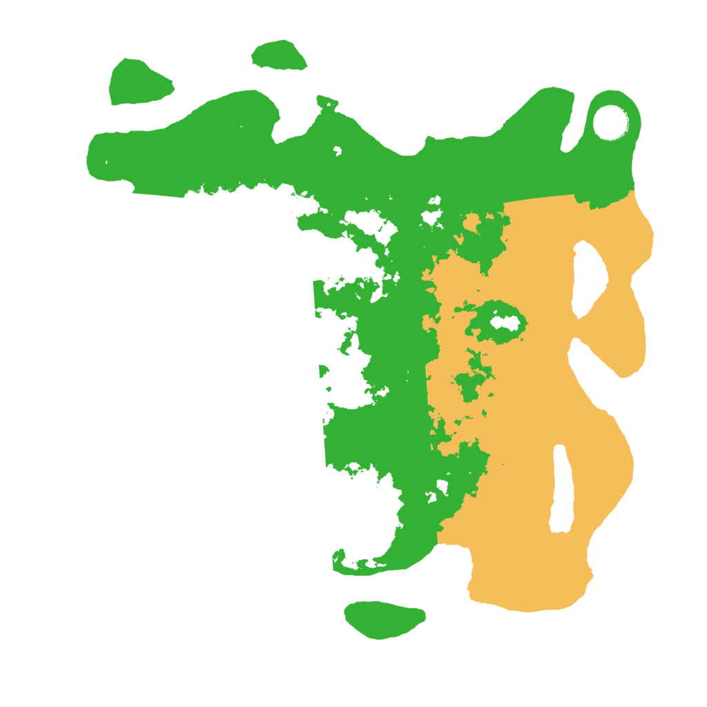 Biome Rust Map: Barren, Size: 3550, Seed: 400856