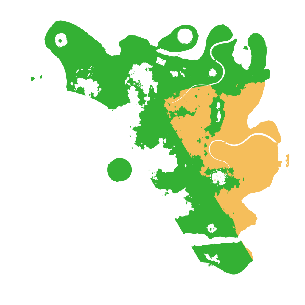 Biome Rust Map: Procedural Map, Size: 3500, Seed: 227225295