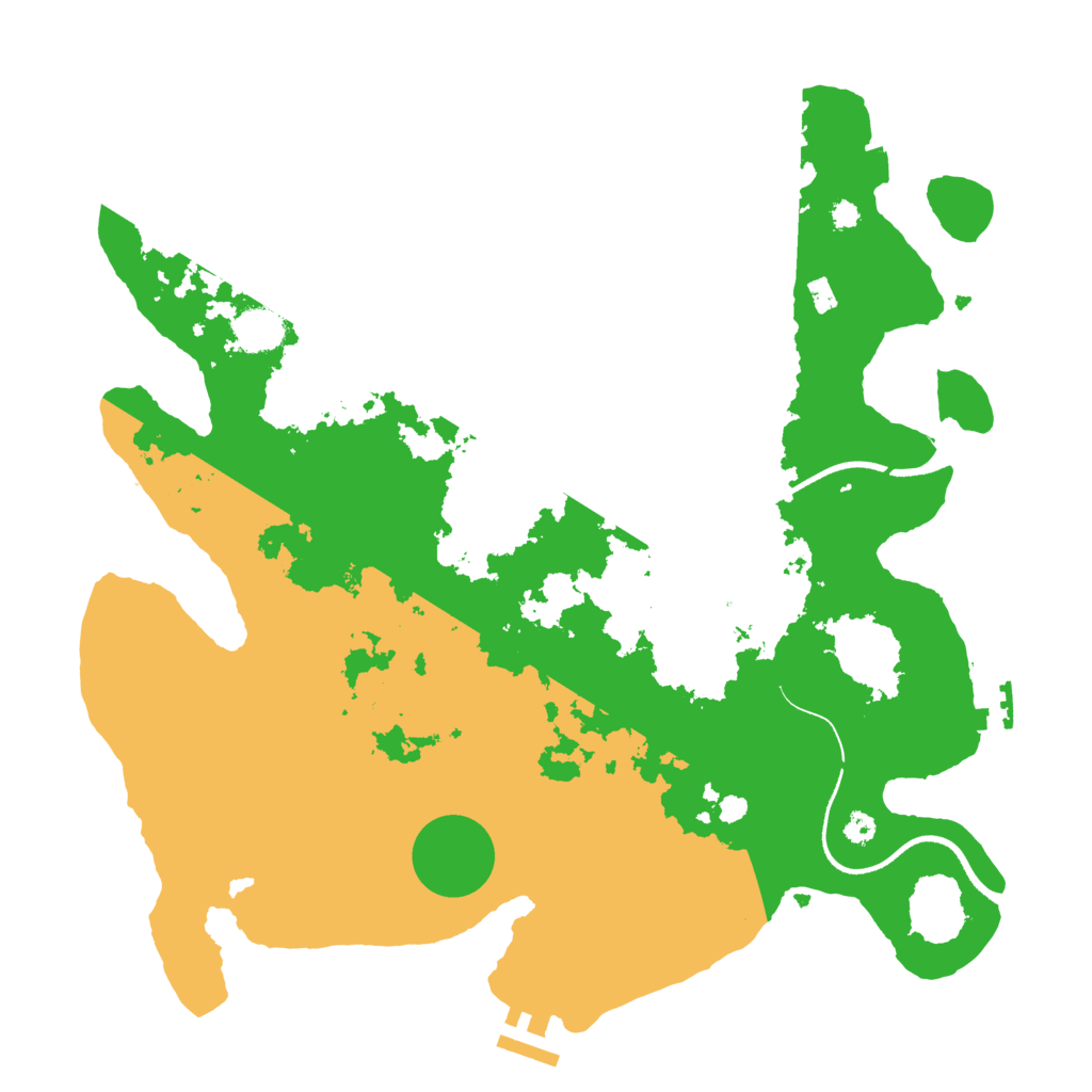 Biome Rust Map: Procedural Map, Size: 3500, Seed: 632109