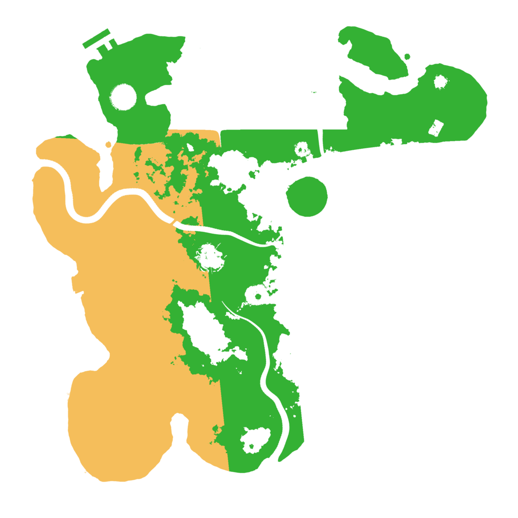 Biome Rust Map: Procedural Map, Size: 3500, Seed: 1285420514