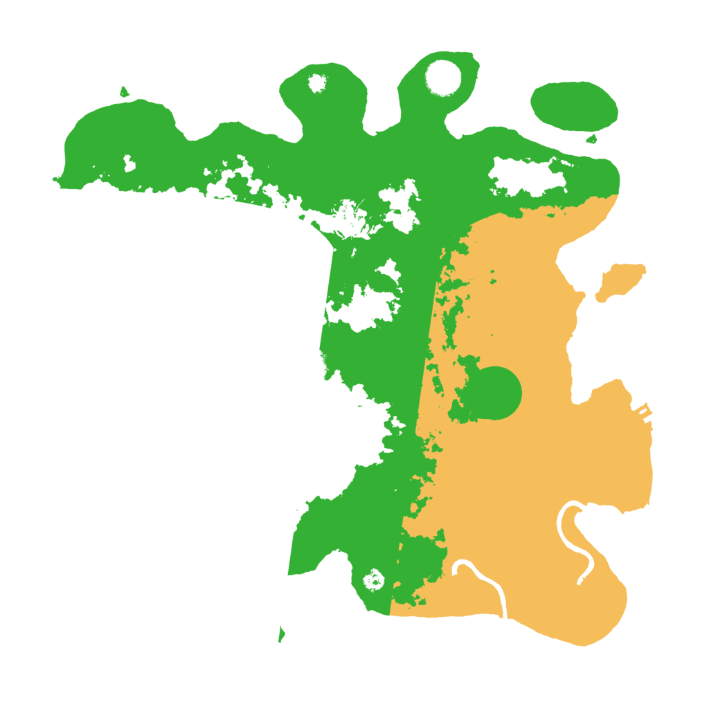 Biome Rust Map: Procedural Map, Size: 3500, Seed: 1939949830