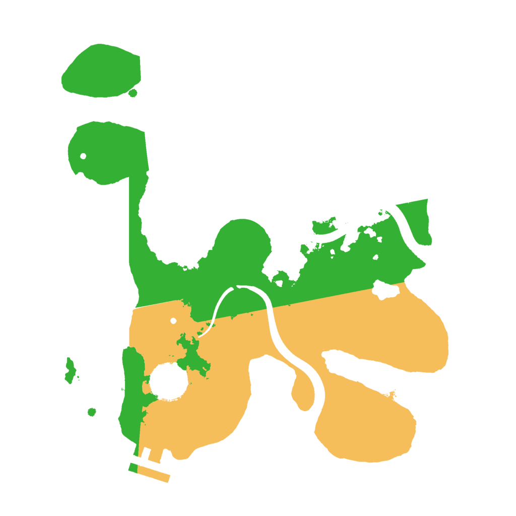 Biome Rust Map: Procedural Map, Size: 2500, Seed: 68854