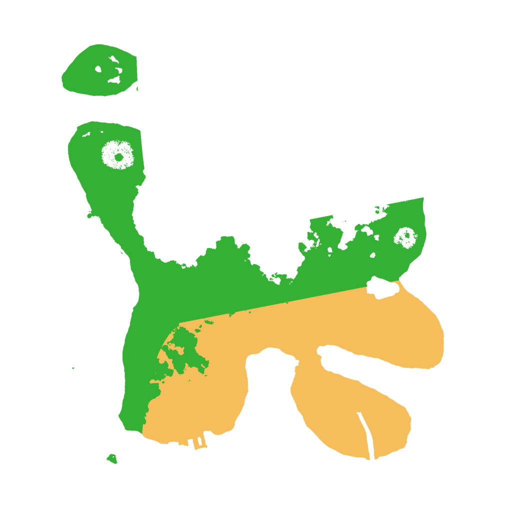 Biome Rust Map: Procedural Map, Size: 2500, Seed: 68854