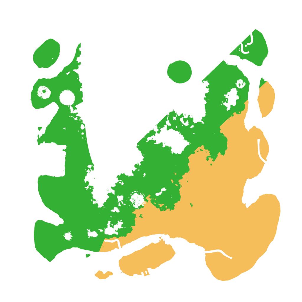 Biome Rust Map: Procedural Map, Size: 3500, Seed: 95362468