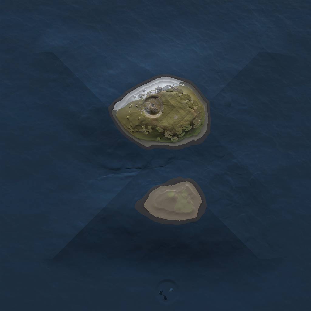 Rust Map: Procedural Map, Size: 1000, Seed: 1304370141, 3 Monuments