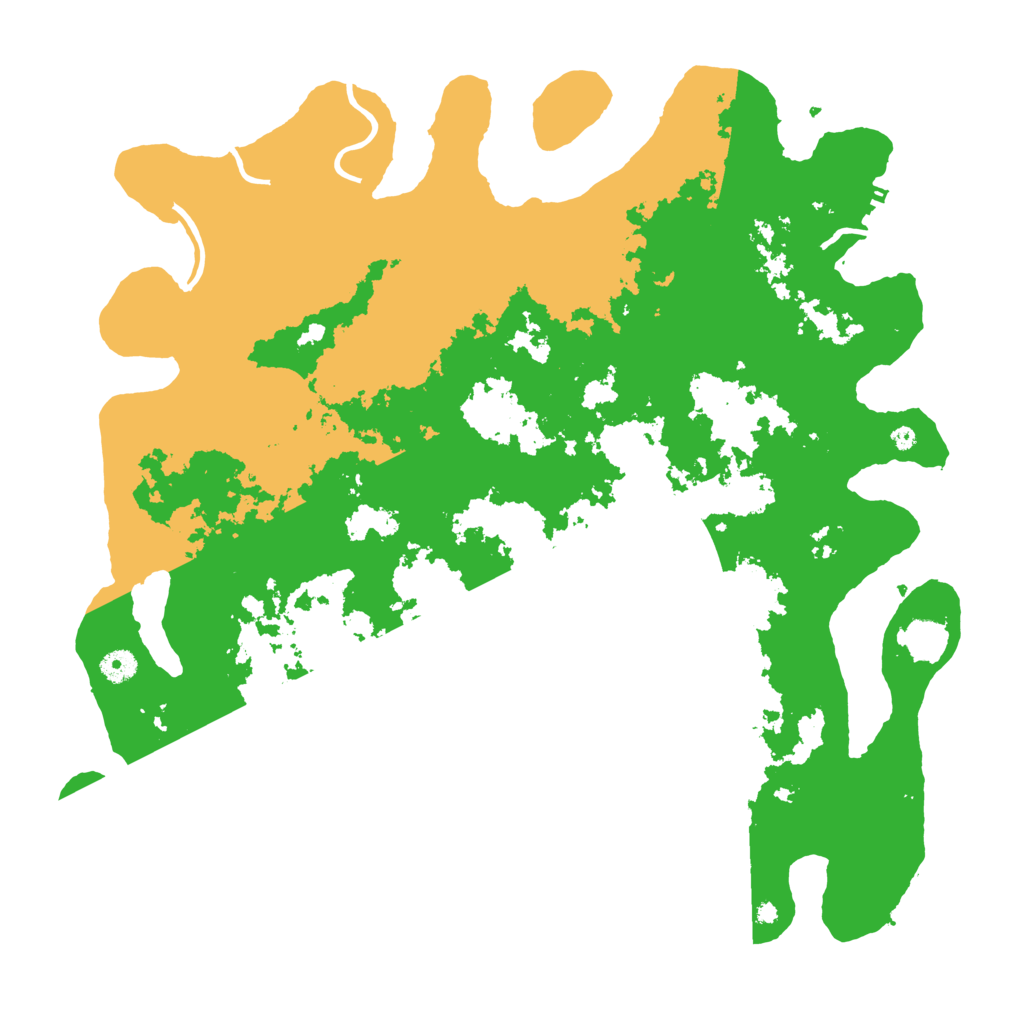 Biome Rust Map: Procedural Map, Size: 4500, Seed: 1241241525