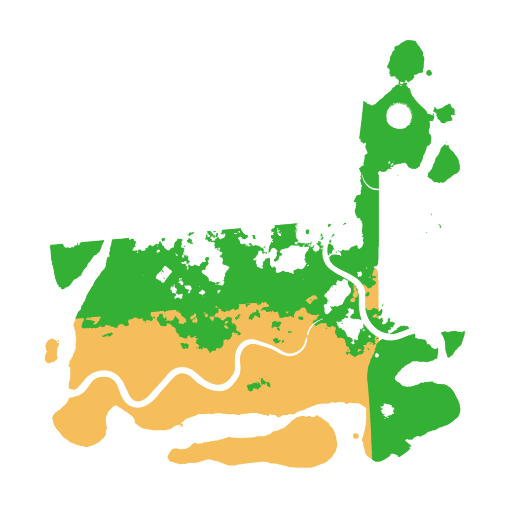 Biome Rust Map: Procedural Map, Size: 3500, Seed: 15243