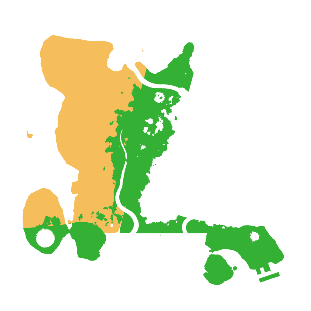 Biome Rust Map: Procedural Map, Size: 3000, Seed: 958671