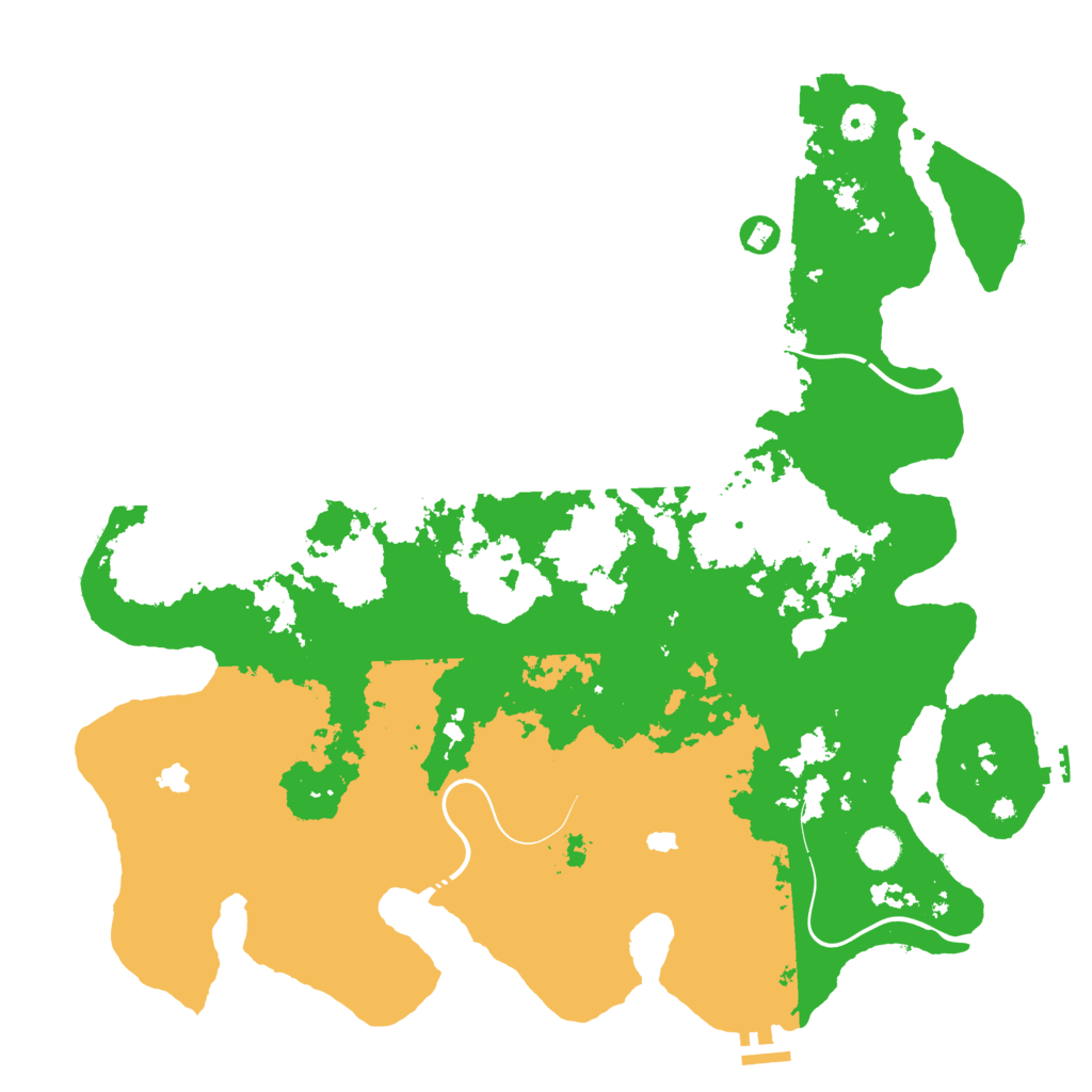 Biome Rust Map: Procedural Map, Size: 4500, Seed: 323551175