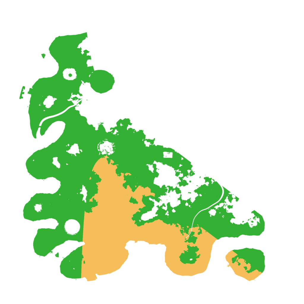 Biome Rust Map: Procedural Map, Size: 3500, Seed: 83827355